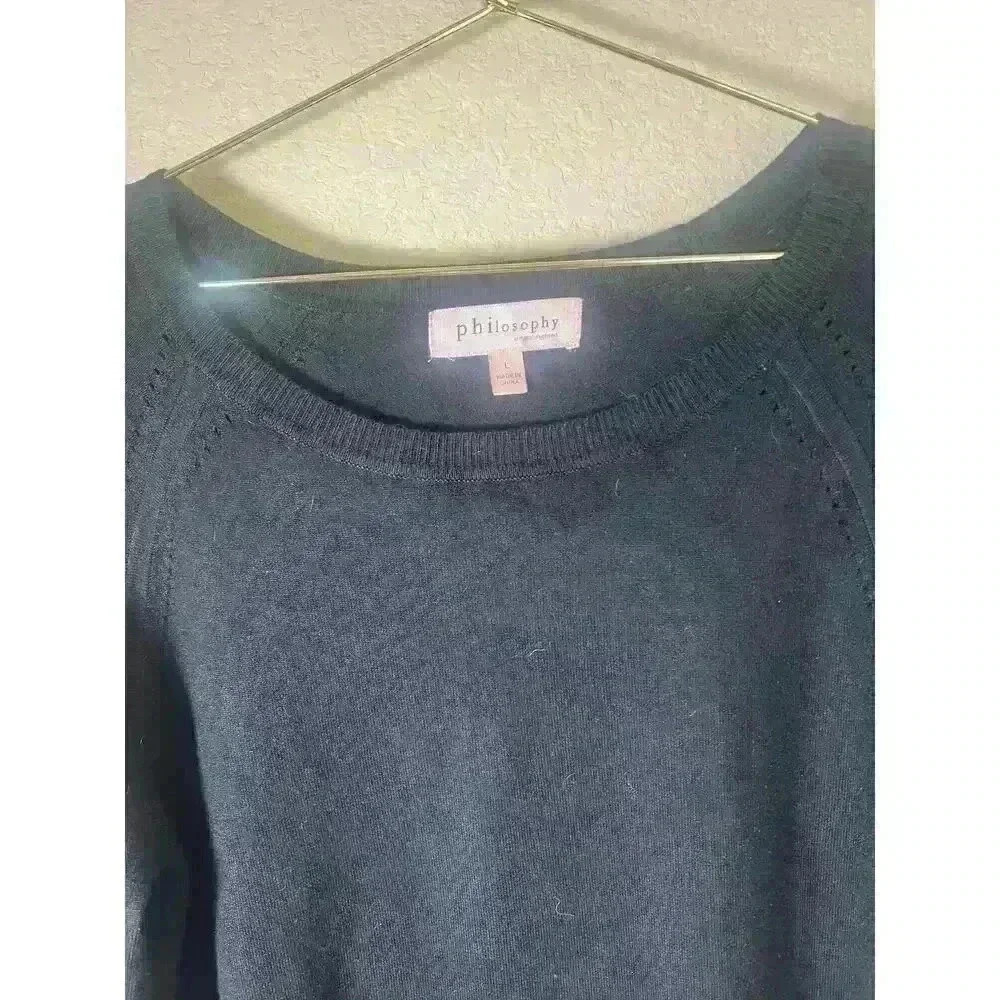 Philosophy sweater size large nylon and spandex blend - Picture 2 of 4